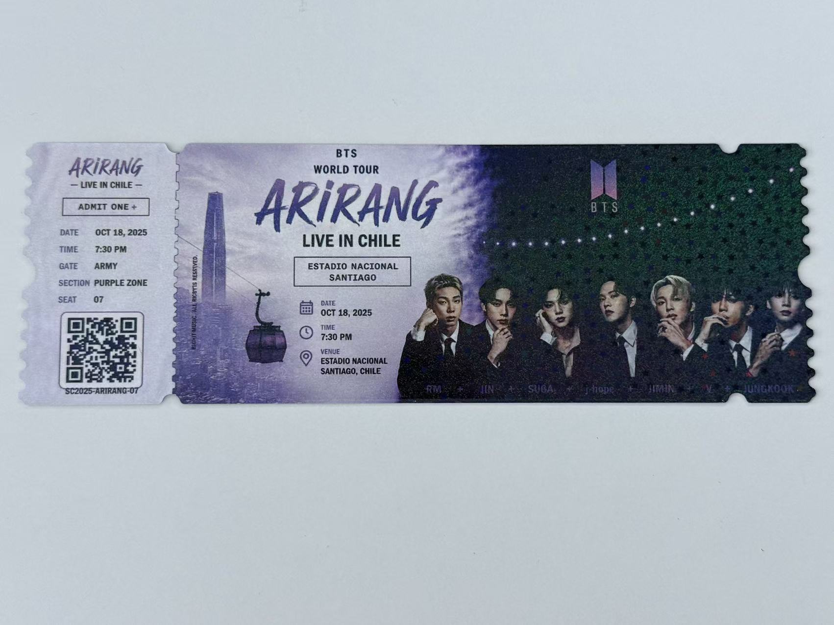 Ticket Limited Edition BTS ARIRANG
